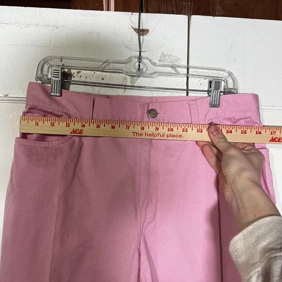 Ralph Lauren Jeans Co. Pink Capris Wide Leg Barbie Size 10 Spring Summer Cropped - Picture 4 of 8